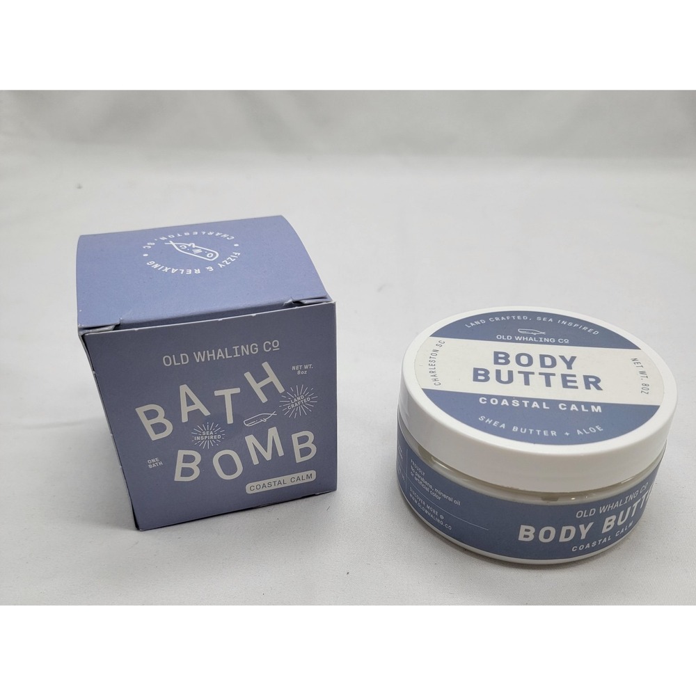 Old Whaling Co Body Butter Bath Bomb Coastal Calm New Shea‎ Butter Aloe